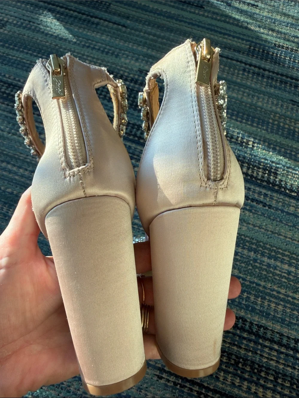 Badgley Mishka Mayra Ankle Strap Evening Shoe Sandals size 9